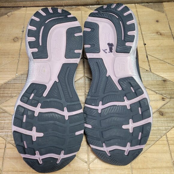 Brooks Ghost 15 Womens Size 8D WIDE Black Silver Athletic Running Shoes Sneakers - Picture 8 of 11